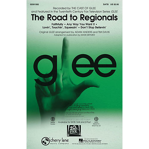 Cherry Lane The Road to Regionals (Choral Medley) (featured on Glee) ShowTrax CD by Glee Cast Arranged by Adam Anders