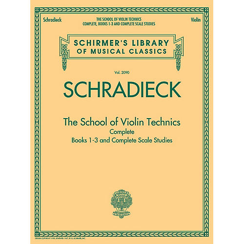 G. Schirmer The School of Violin Technics Complete String Series Softcover