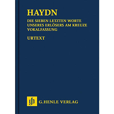 G. Henle Verlag The Seven Last Words of Christ Henle Study Scores Hardcover by Haydn Edited by Hubert Unverricht