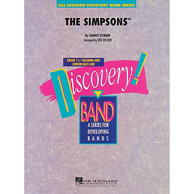 Hal Leonard The Simpsons Concert Band Level 1.5 Arranged by Eric Wilson