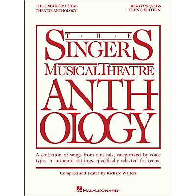 Hal Leonard The Singer's Musical Theatre Anthology Teen's Edition Baritone/Bass