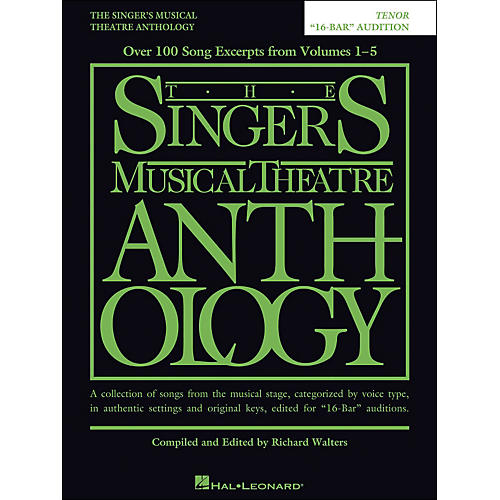 The Singer's Musical Theatre Anthology Tenor 16 Bar Audition