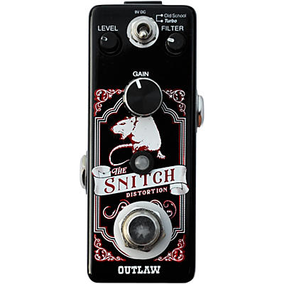 Outlaw Effects The Snitch 2-Mode Distortion Effects Pedal