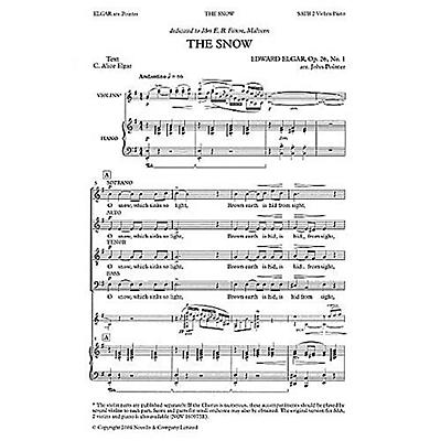Novello The Snow SATB Composed by C. Alice Elgar Arranged by John Pointer