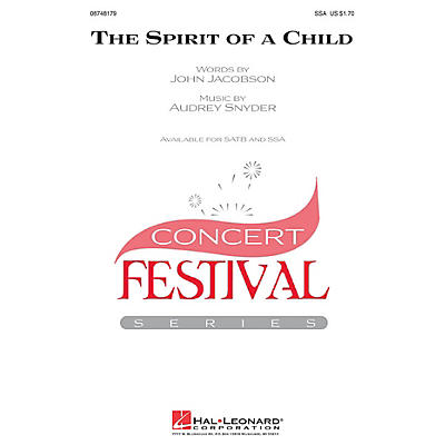 Hal Leonard The Spirit of a Child SSA composed by Audrey Snyder