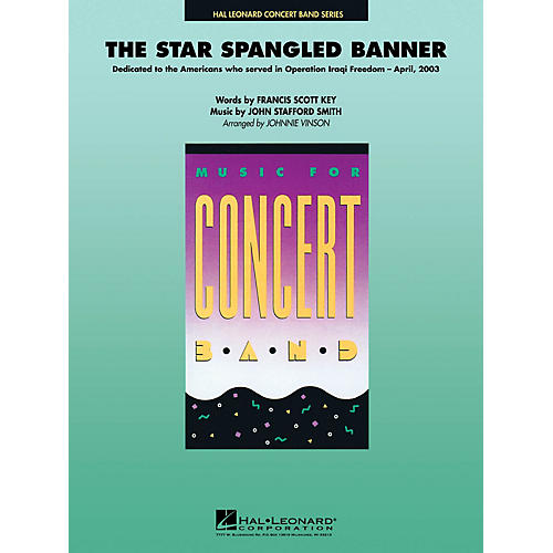 The Star Spangled Banner Concert Band Level 4 Arranged by Johnnie Vinson