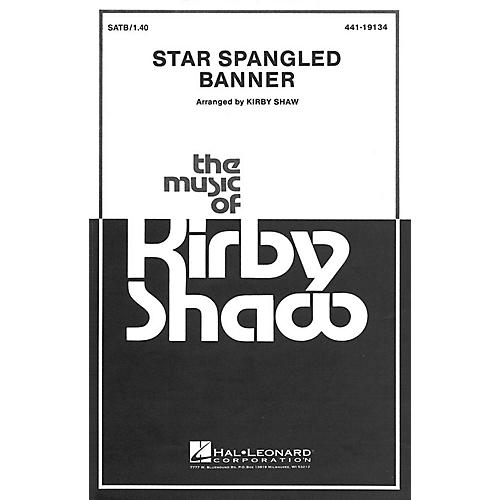 Hal Leonard The Star Spangled Banner SATB a cappella arranged by Kirby Shaw