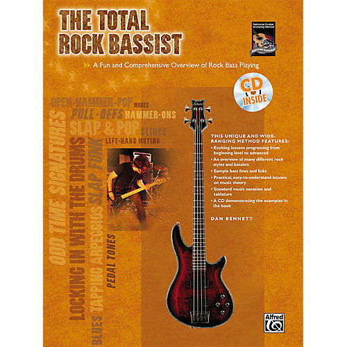 Alfred The Total Rock Bassist Book & CD