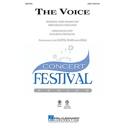 Hal Leonard The Voice SAB Arranged by Roger Emerson