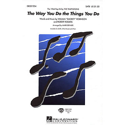 Hal Leonard The Way You Do the Things You Do 3-Part Mixed by The Temptations Arranged by Mark Brymer