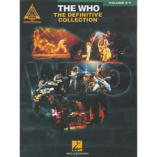 The Who Definitive Collection Guitar Tab Songbook Volumes S-Y