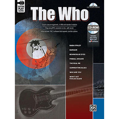 Alfred The Who Guitar Play-Along Guitar TAB Book & CD-ROM Songbook
