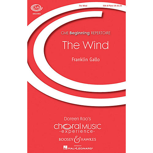 Boosey and Hawkes The Wind (CME Beginning) SSA composed by Franklin Gallo
