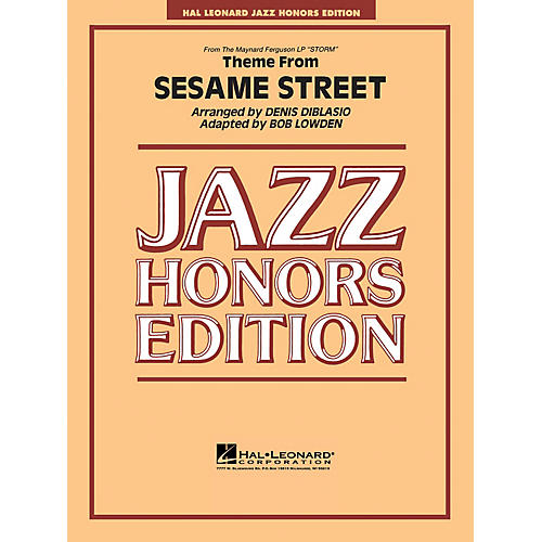 Hal Leonard Theme from Sesame Street Jazz Band Level 5 Arranged by Bob Lowden