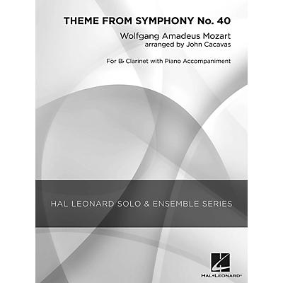 Hal Leonard Theme from Symphony No. 40 (Grade 3 Clarinet Solo) Concert Band Level 3 Arranged by John Cacavas