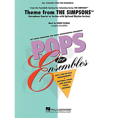 Hal Leonard Theme from The Simpsons Concert Band Level 2-3 Arranged by Paul Murtha