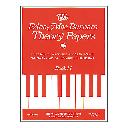 Willis Music Theory Papers Set 2 Mid-Elementary Level