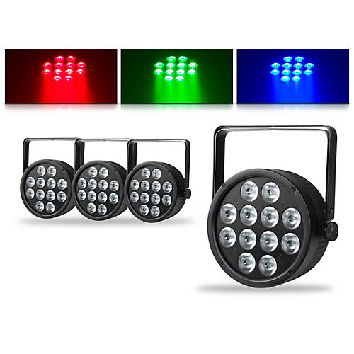 ThinTri64 3W LED Stage Light 4 Pack