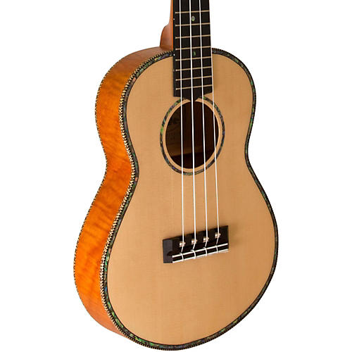 Thinline Solid Spruce Top TunaUke Equipped Concert Ukulele