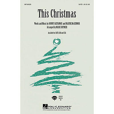 Hal Leonard This Christmas SATB by Donny Hathaway arranged by Mark Brymer