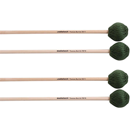 Thomas Burritt Marimba Mallets Set of 4 (2 Matched Pairs)