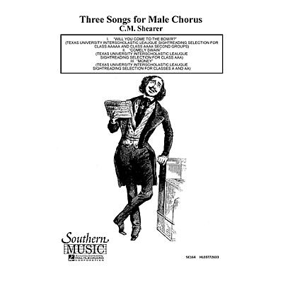 Hal Leonard Three 3 Songs For Male Chorus ( Will You Come/ (Choral Music/Octavo Secular Tbb) TBB by Shearer, C .m.