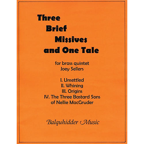 Three Brief Missives Book