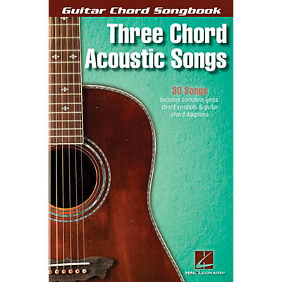 Hal Leonard Three Chord Acoustic Songs - Guitar Chord Songbook