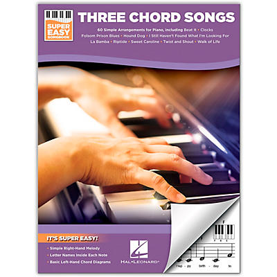 Hal Leonard Three Chord Songs - Super Easy Songbook for Easy Piano