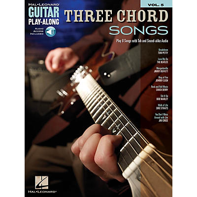 Hal Leonard Three Chord Songs Guitar Play-Along Volume 5 Book/Audio Online