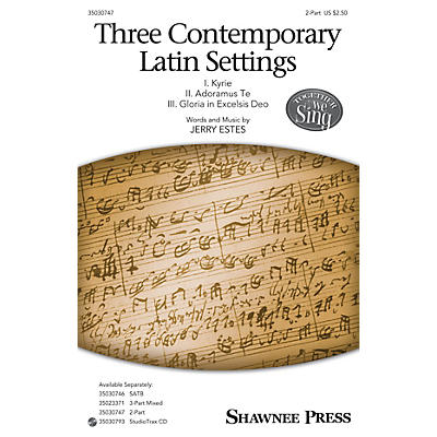 Shawnee Press Three Contemporary Latin Settings 2-Part composed by Jerry Estes