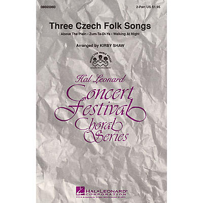 Hal Leonard Three Czech Folk Songs (Collection) 2-Part arranged by Kirby Shaw