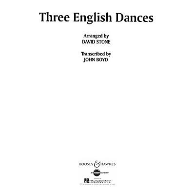 Boosey and Hawkes Three English Dances (Full Score) Concert Band Composed by David Stone Arranged by John Boyd