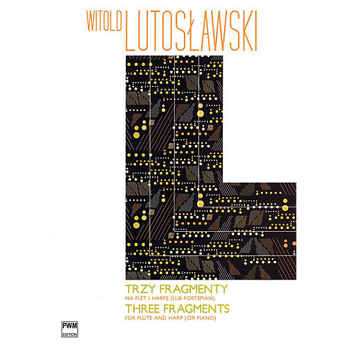 Three Fragments for Flute and Harp (or Piano) PWM Series Softcover Composed by Witold Lutoslawski