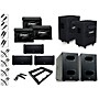 QSC Three LA108 Ground Stack Active Line Array Speaker Package With Two KS212C Subwoofers