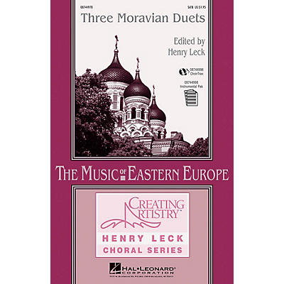 Hal Leonard Three Moravian Duets 2PT TREBLE Composed by Antonín Dvorák