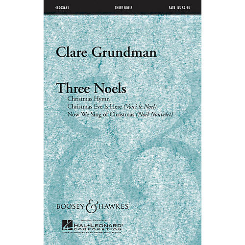 Boosey and Hawkes Three Noels Concert Band Level 3 Composed by Clare Grundman