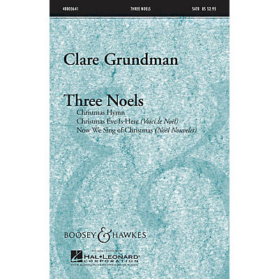 Boosey and Hawkes Three Noels Condensed Score Composed by Clare Grundman