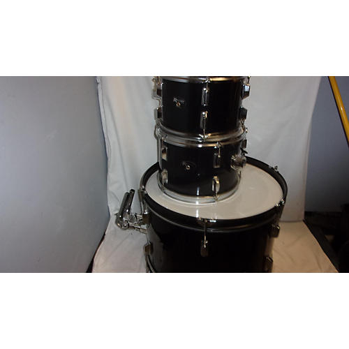 Rogers Three Piece Drum Kit Black