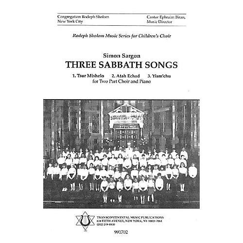 Three Sabbath Songs 2-Part arranged by Simon Sargon