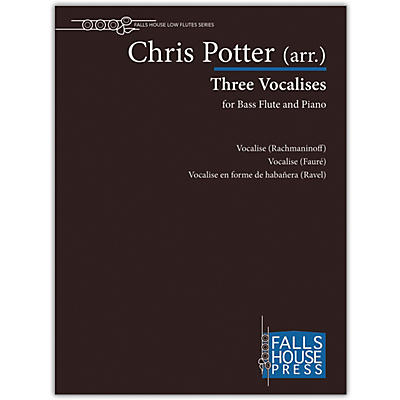 Carl Fischer Three Vocalises-Bass Fl & Pno