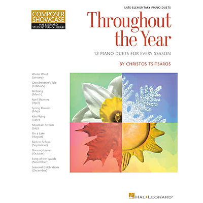 Hal Leonard Throughout the Year Piano Library Series Book by Christos Tsitsaros (Level Late Elem)