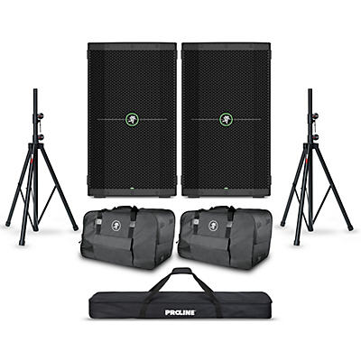 Mackie Thump210 10" Powered Speaker Pair With Bags and Stands