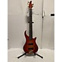 Used Pedulla Thunderbolt 5 Electric Bass Guitar Amber Burst