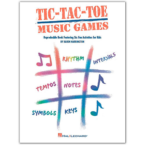 Hal Leonard Tic-Tac-Toe Music Games Reproducible Book Featuring Six Fun Activities For Kids by Harrington