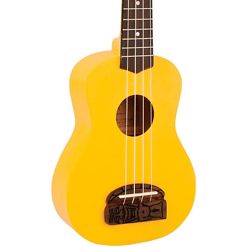 Kohala Tiki Soprano Ukulele Yellow