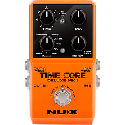 NUX Time Core Deluxe MKII with 7 Different Delays, Phrase Looper and Tap Tempo Effects Pedal