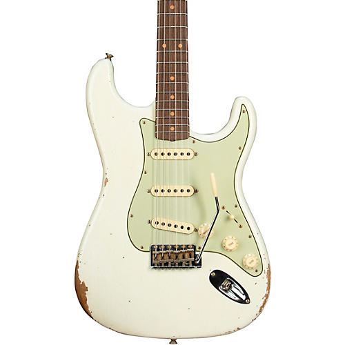 Fender Custom Shop Time Machine Series 1962 Stratocaster Relic Electric Guitar Aged Olympic White