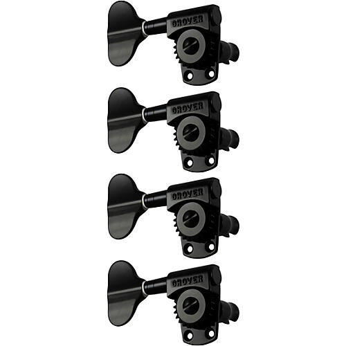 Grover Titan Electric Bass 145 Series Tuning Machines Black Chrome Reverse 4-in-line