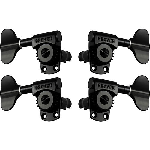 Grover Titan Electric Bass 145 Series Tuning Machines Condition 2 - Blemished Black Chrome, 4-in-line 197881386849